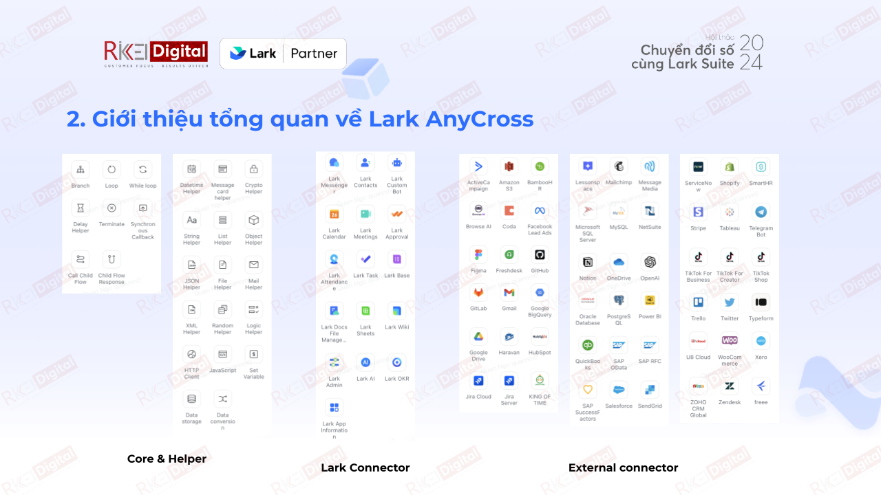 Các module quan trọng trong Lark AnyCross